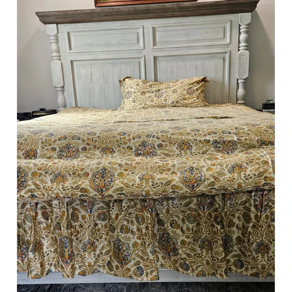 VTG RARE King Lauren Ralph Lauren Floral Marrakesh 3 piece Comforter Set